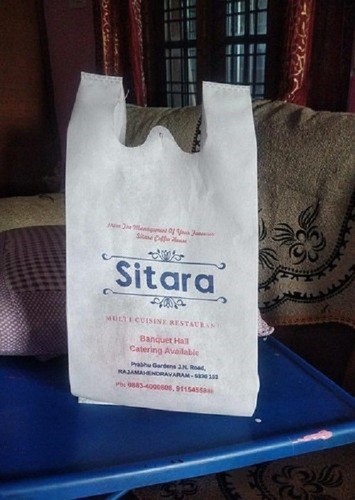 वॉशेबल ड्यूरेबल लाइटवेट और रियूजेबल लूप हैंडल नॉन वोवन कैरी बैग