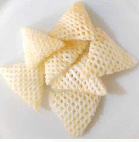 25 किलोग्राम पैकेजिंग साइज़ 24 महीने शेल्फ लाइफ 35 ग्राम फैट स्टार शेप्ड फ्रायम सामग्री: गेहूं