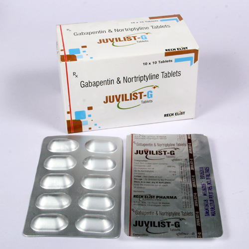 White Relief From Neuropathic Pain Gabapentin 400Mg+ Nortryptiline 10 Mg Tablets