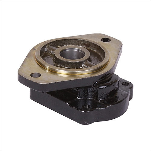 JCB Hydraulic Pump Flange Plate - Powder Coated, Oval, Standard Size | ISI Certified, Stainless Steel, 1 Year Warranty, Metallic Color, Side & Top Mount, Ideal for Earthworks