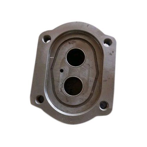 Hydraulic Pump Plate - Oval Shape, Stainless Steel, Powder Coated Finish, ISI Certified | JCB Hydraulic System Part, 1 Year Warranty