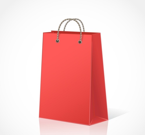 Light Weight Eco Friendly Reusable Easy To Carry Plain Disposable Paper Bags - Jute Shopping Bags, Pink Color, Biodegradable, Recyclable, Max Load 500g, Flexiloop & Patch Handles