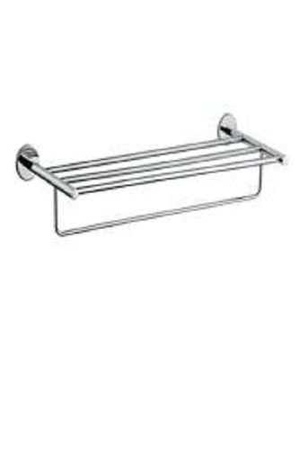 Silver Lightweight Stainless Steel Corrosion Free Wall Mounted Bathroom Towel Rack