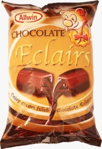 Pack Of 200 Piece Sweet Brown Fat 30 Gram Allwin Chocolate Eclairs Candy