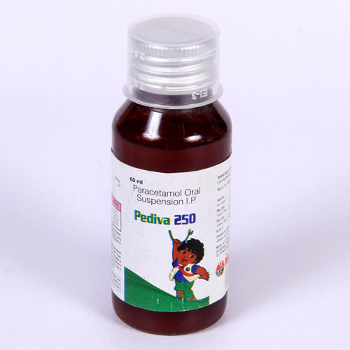 An Antipyretics 60Ml Paracetamol Oral Suspension I.P Pediva 250 Mg Syrup