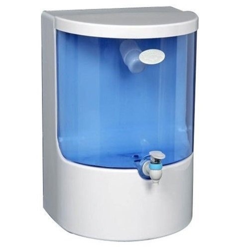 Wall Mounted Storage Capacity 10 Liter White And Blue Ro Water Purifier