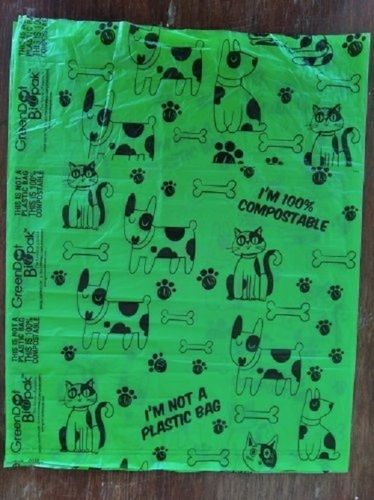 Green Compostable Biodegradable Durable Strong And Lightweight Dog Poop Bag