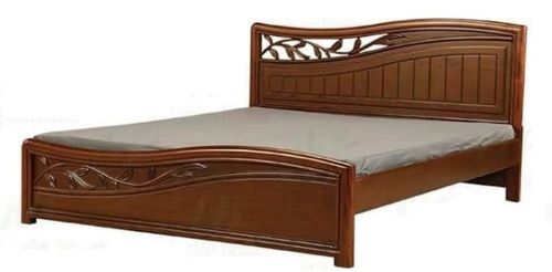 Durable Comfortable And Strong Termite Resistance Brown Wooden Bed