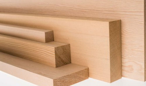 Moisture Free Rectangular Shape Brown Pine Wood Planks For Furnitures 