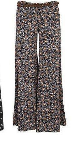 Casual Wear Multicolor Ladies Printed Rayon Palazzo, Wide Leg 15