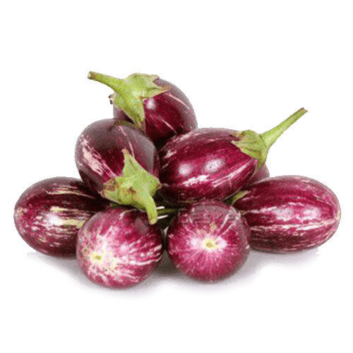 Fibrous Nutrient Dense Rich Purple Oval-Shaped Fresh Brinjal Shelf Life: 10 Days