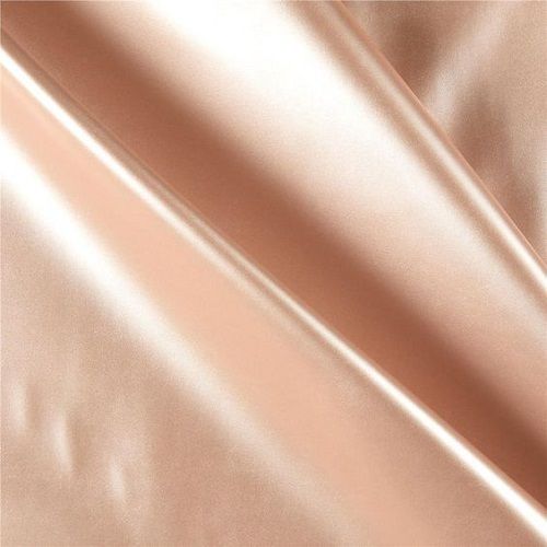 Shrink-Resistant Shrink Resistance Soft Lightweight Glossier Plain Light Pink Silk Satin Fabric 