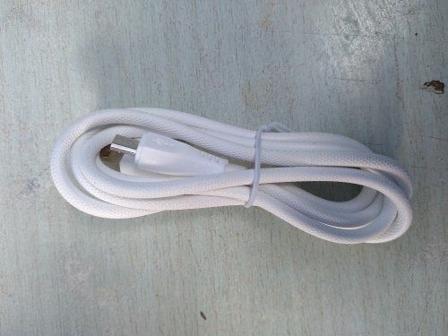 3.5 Ampere White Type C Port Mobile Phone Data Cable 