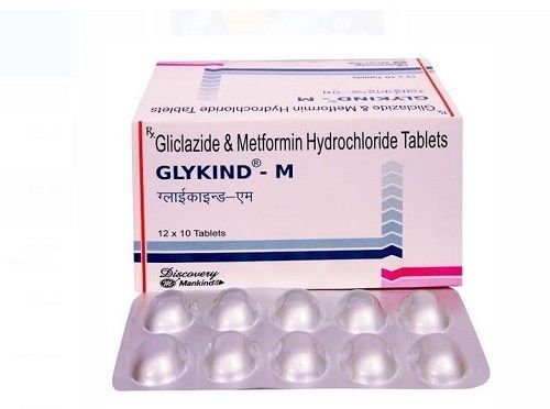 Gliclazide & Metformin Hydrochloride Tablets Pack Of 12 X 10 Tablets General Medicines