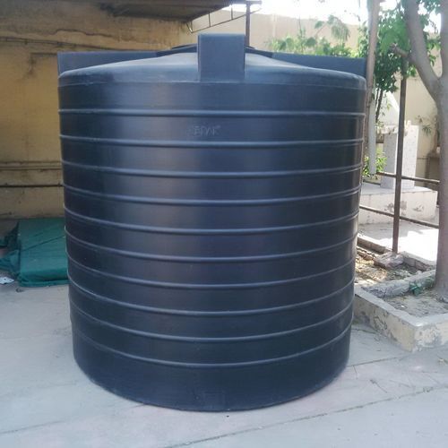 Highly Durable Large Capacity Leak Proof And Round Black Plastic Water Tank