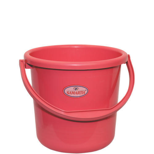 Leak Proof Easy To Carry Unbreakable And Light Weight Red Plastic Buckets
