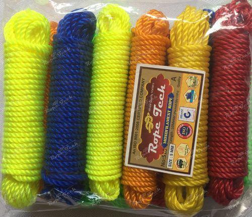 Polyester Strong Easy To Use Flexible And Long Lasting Multicolor Plastic Rope