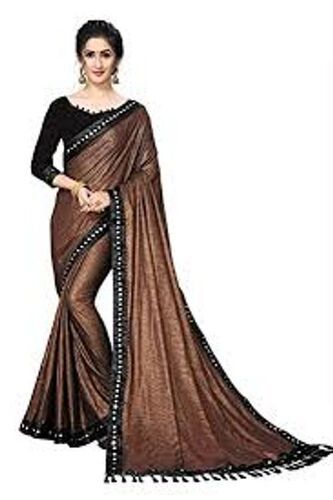 Polished With Blouse Piece Ethnic Dresses Wedding Sari Women'S Woven Pure Georgette Saree