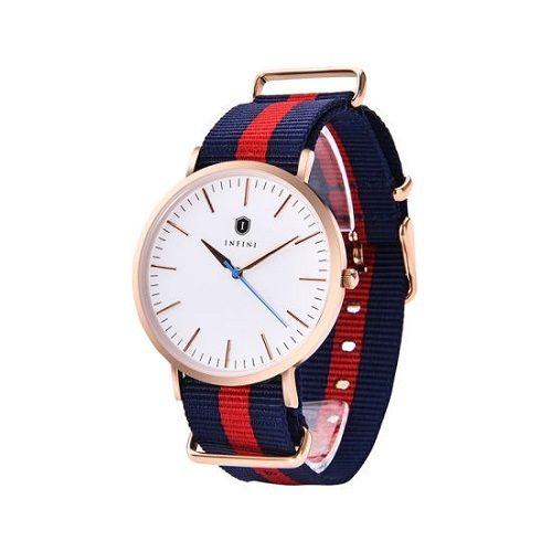 Wristwatch Women Adjustable Elegant Looking Trendy Light Weight Sleek Red And Blue Watch