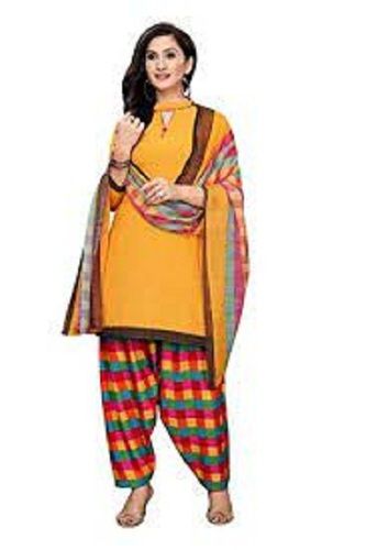 Women Easy To Wear Skin Friendly Comfortable Breathable Orange Printed Kurti 