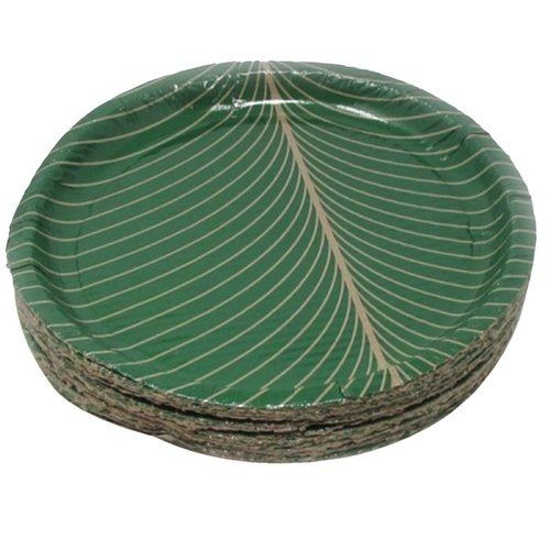 Biodegradable Lightweight Eco Friendly Green Disposable Paper Plate