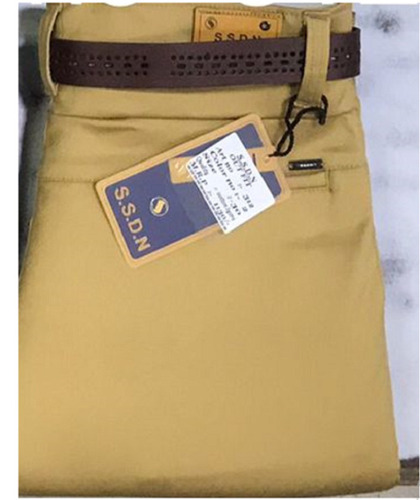 भूरे रंग की आरामदायक और रेगुलर वियर लेंथ 36 इंच पुरुषों के लिए कॉटन जींस