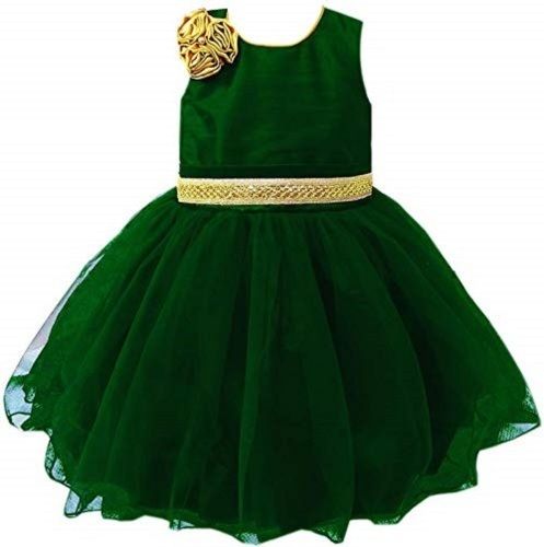Dark Green Traditional Wear Fancy Embroidered Anarkali Dress In Art Silk  Fabric