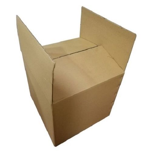 Eco Friendly Biodegradable Lightweight Square Brown Plain Corrugated Box 