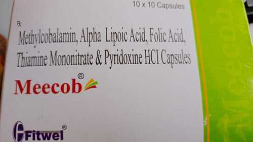 Fitwel Meecob Methylcobalamin, Alpha Lipoic Acid, Folic Acid, Pyridoxine Hcl Capsules