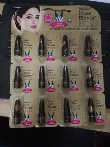 Waterproof Ladies Smudge Proof And Water Proof Long Lasting Solid Eye Kajal