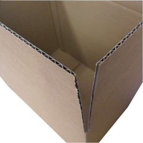 Paper Lightweight Ecofriendly Rectangular Recyclable Brown Plain Corrugated Box