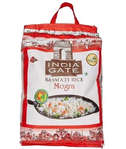 Packaging Size 5 Kilogram Medium Grain India Gate White Basmati Rice