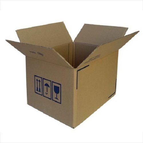 Recyclable Light Weight Eco Friendly Brown Square Corrugated Paper Box