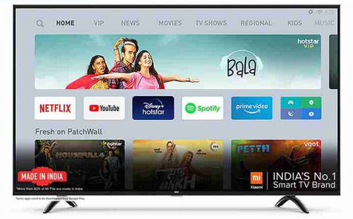  काला 32 इंच स्क्रीन रिज़ॉल्यूशन 1366X768 पिक्सल स्मार्ट LED Mi Tv इनपुट 220 वोल्टेज 