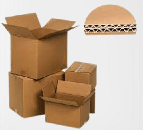 Matt Lamination 5 Ply Brown Corrugated Box For Packing And Shipping Industrial Use