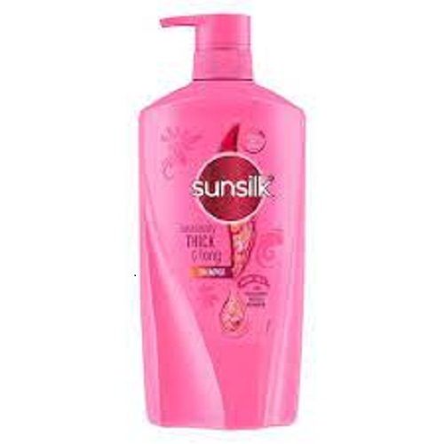 Pink Anti Hair Fall And Chemical Free Sunsilk Thick And Long Shampoo 