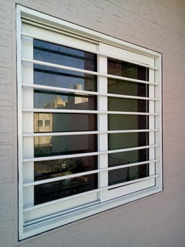 Easy To Install Powder Coated And Rectangular Shape For Hinged White Aluminium Window Frame Application: Home