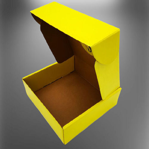  हल्के वजन का सजावटी आयताकार पीला और सादा नालीदार बॉक्स 