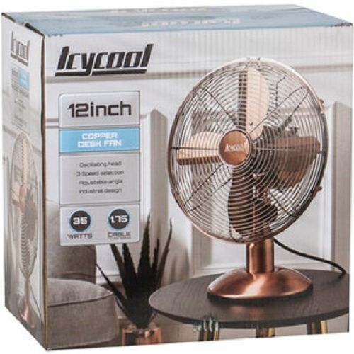 Long Lasting Energy Efficient And Low Power Consumption Brown Table Fan