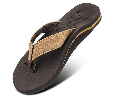 Men Comfortable And Breathable Easy To Wear Brown Casual Slipper 