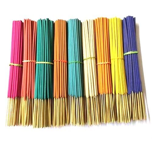 Multicolor 8 Inch Length 20 Minutes Burning Time Floral Fragrance Charcoal Incense Stick  Diameter: 2 Millimeter (Mm)