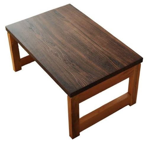 Strong And Long Durable Termite Resistance Rectangular Brown Wooden Tables 