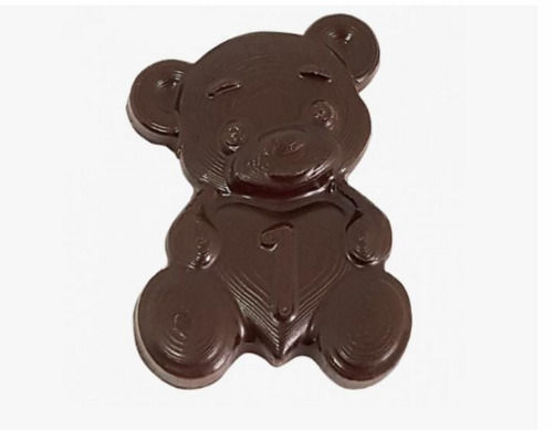 A Grade 100% Pure Dark Brown Milk Teddy Bear Chocolate Bar Shelf Life: 2 Months