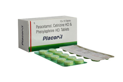  Paracetemol Cetirizine Hcl & Phenylephrine Hcl Tablets 10*10 Tablets Age Group: Adult