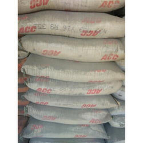 50 Kilogram Packaging Size Grey Color Sulfate Resistant Solid Strong Acc Cement