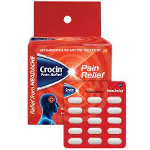 Crocin Pain Relief Tablet Ingredients: Paracetamol