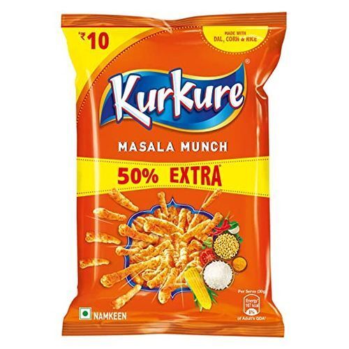 Twist Crunchy Namkeen Flavoured Spicy Solid Masti Masala Kurkure Namkeen  Fat: 10.71 Grams (G)