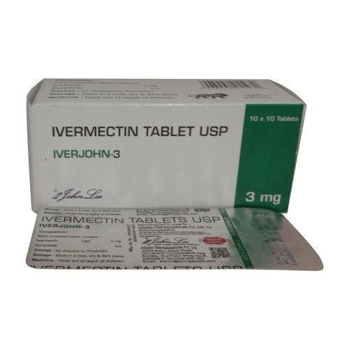 Iverjohn-3 Ivermectin Tablets Usp (10X10 Tablets) Usage: Parasitic Infections