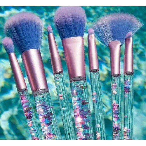 Long Lasting Effects Light Weight Comfortable Grip Easy To Use Soft Brushes Blue Cosmetic Brushes