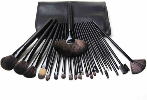 Light Weight Easy To Use Comfortable Grip Soft And Smooth Black Cosmetic Brushes